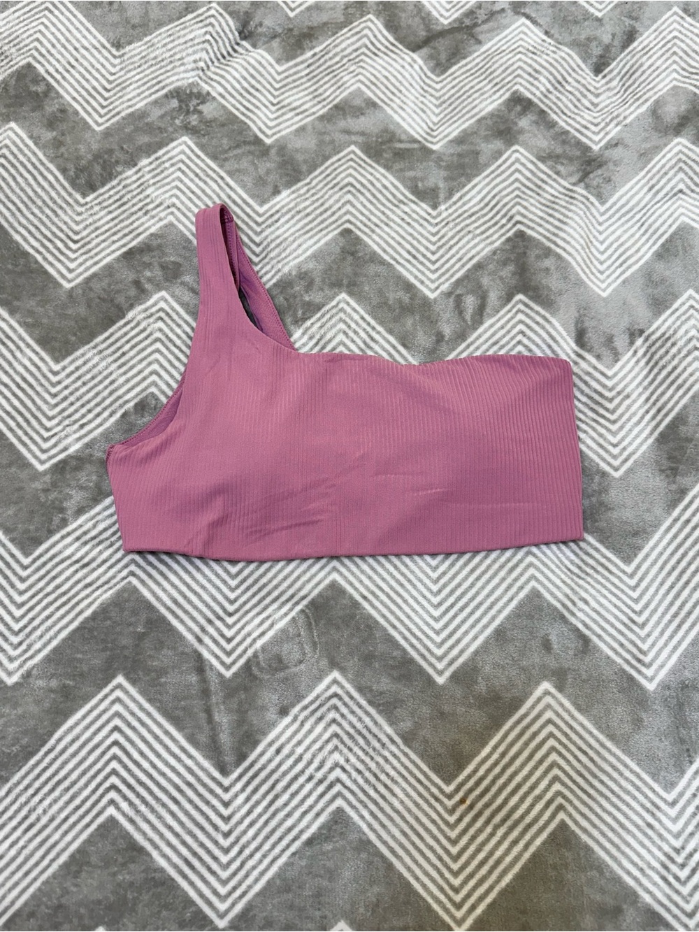 Lululemon Ribbed Nulu Asymmetrical Yoga Bra *Light Support, A/B Cup